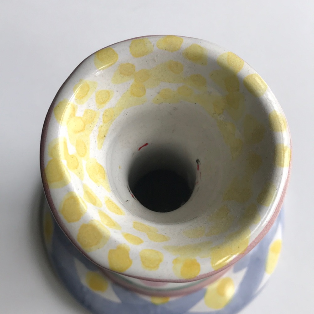 Mackenzie-Childs vintage 1996 5 inch candle holder - Picture 3 of 4